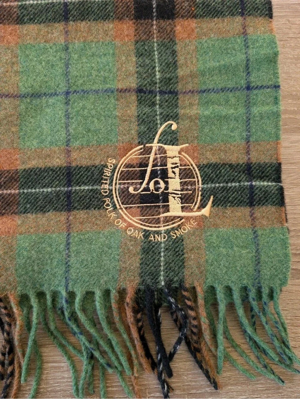 Islay Woollen Mill Wool Green Plaid Scarf Spirited Folk Of Oak & Smoke Preppy